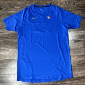 Nike Pro Men's XL NFL ON FIELD Dri-FIT Ribbed Blue Football Shirt CW6317-405